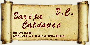 Darija Ćaldović vizit kartica